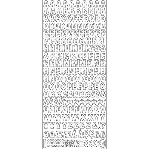 Sticker- Alphabet Großbuchstaben -gold-