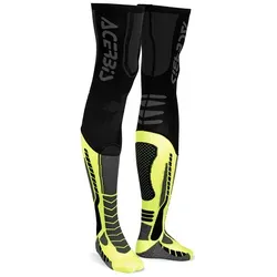 Acerbis X-Leg Pro Socken XXL - Schwarz/Gelb - Stiefelzubehör mit Silikonrand für optimale Passform und Zonenkompression zur Verbesserung der Durchblutung. Ideal für die Verwendung mit Knieschützern.