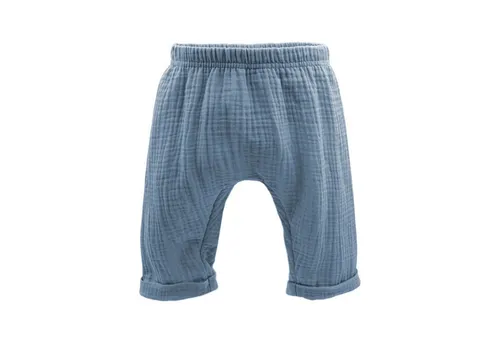 MAXIMO Stoffhose GOTS BABY-Krempelhose Musselin (1-tlg) Musselin