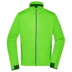 Herren Softshell Sportjacke JN1126 - hellgrün/schwarz, Größe M - Funktionsjacken für Herren, winddicht und atmungsaktiv, ideal für Outdoor-Aktivitäten.