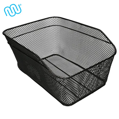 Fahrradkorb für Gepäckträger hinten aus Draht mit 20kg maximal Beladung schwarz