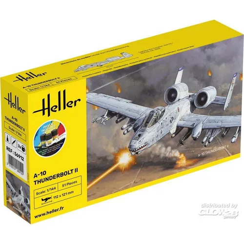 Heller 56912 STARTER KIT A-10 Thunderbolt II 1:144