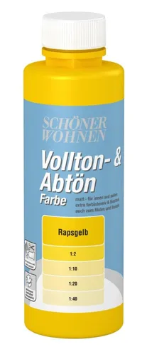 Schöner Wohnen Voll- & Abtönfarbe Innenfarbe Mischfarbe 500 ml rapsgelb