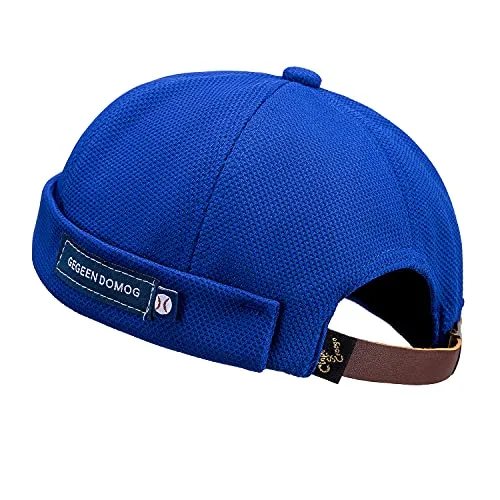 CLAPE Sailor Cap Brimless Docker Cap Docker Leon Watch Hat Street Casual Lovers Visor-Less Sailor Skullcap Beanie Hat