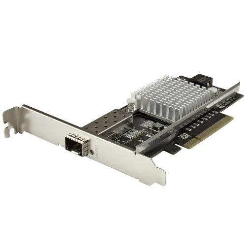 1-Port 10G Open SFP+ Network Card - PCIe mit Intel Chip - Netzwerkkarten mit PCIe 2.0 x8, ideal für Hochgeschwindigkeitsverbindungen mit Unterstützung für MM/SM und 10 GigE.