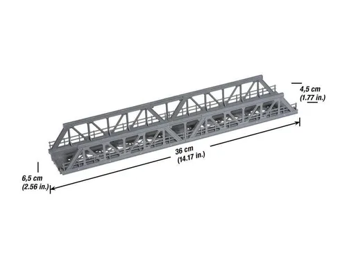 Noch H0 21310 Gitterbrücke - Bausatz für Modelllandschaften - Gebäude, Tunnel, Brücken - Detailgetreue Gitterbrücke im Maßstab 1:87, ideal für Epoche III und perfekte Ergänzung für Ihre Modelllandschaft.