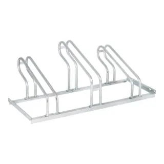 STIER Fahrradständer für 3 Räder in silber von STIER