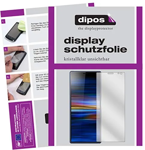 dipos I 2X Schutzfolie klar kompatibel mit Sony Xperia 10 Folie Displayschutzfolie
