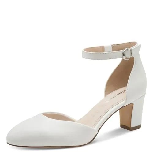 Tamaris Damen Klassische Pumps mit TOUCHit-Fußbett in weiß von Tamaris