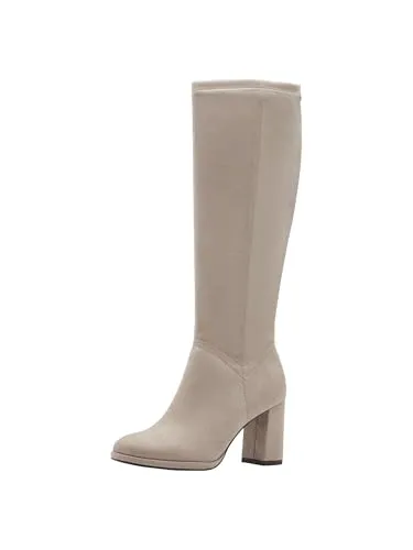 Tamaris Damen Stiefel Leder beige 40 in beige von Tamaris
