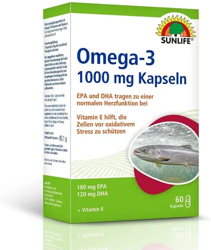 Sunlife Omega 3 1.000mg Kapseln 60 Kapseln