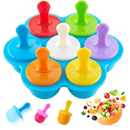 Silikon-Eisformen für Stieleis, spülmaschinenfest, BPA-frei