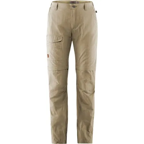 Fjällräven Travellers MT Zip Off Trousers Men - Größe 52, leicht beige - Wanderhosen für Herren, ideal für Reisen in warme Länder, mit abnehmbaren Beinen für flexibles Tragen und minimalen Gepäckbedarf.