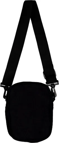 Alpha Industries Label Messenger Bag Small - Stylische Umhängetasche aus 100% Polyester mit praktischem Reißverschluss und verstellbarem Gurt. Ideal für den Alltag mit 1 Liter Volumen und auffälligem orangefarbenem Innenfutter.