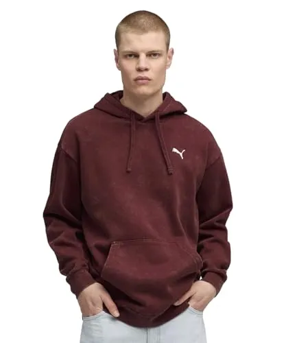 PUMA Herren ESS Elevated Relaxed Wash Hoodie FL - Herren-Sweatshirts mit modernem, entspanntem Schnitt für ultimativen Komfort und lässigen Style.