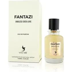Volare Fantazi Endless Coco Love Eau de Parfum 100 ml Unisex – Frisch Fruchtiger Kokos Duft mit Bergamotte & Lemon Zest – Langanhaltendes Parfum