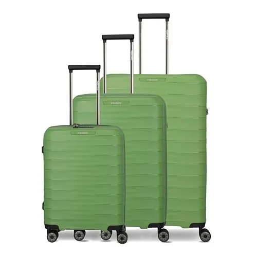 Travelite 4-Rad Hartschalen Koffer Set MOOBY 3-teilig in grün von travelite