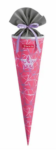 Step by Step Schultüte School Cone, Star Stella in pink von Step by Step