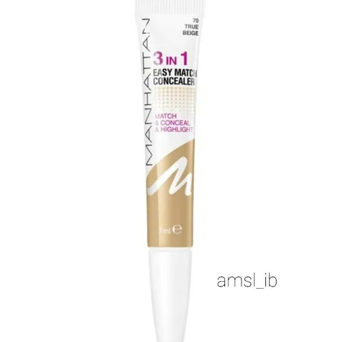 Manhattan 3 in 1 Easy Match Concealer highlight 70 True Beige 7ml - NEU