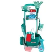 Theo Klein 6562 Besenwagen - Spielzeugset mit Wischmop, Eimer und Besen, fördert Motorik und Fantasie für Kinder ab 3 Jahren