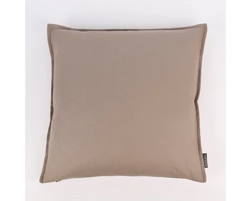 Magma Heimtex Dekokissen Magma Kissenhülle Leinen LION einfarbig taupe 50x50cm