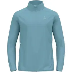 Odlo Brensholmen Provincial Blue M - Sportjacke für Langlauf, winddicht und atmungsaktiv, perfekt für Dämmerungs- und Nachtläufe mit praktischen Details.