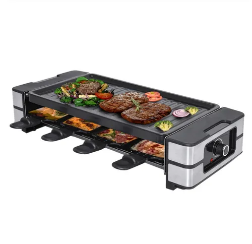 Raclette-Grill Uzwil für 8 Personen | 2000W | Edelstahl-Design