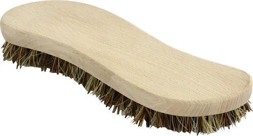 Coronet Waschbürste Holz 20 cm S-Form mit Besteckmaterial aus Union