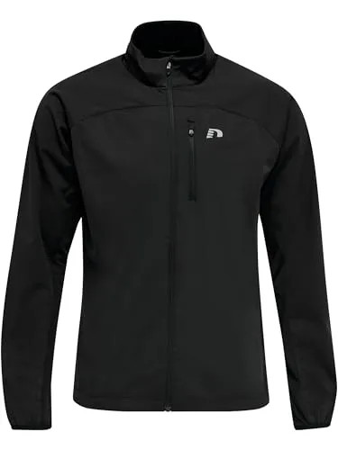 Newline Men's CORE Cross Jacket Training, Schwarz, M - Funktionsjacke mit atmungsaktivem, leichtem Material, das wasserabweisend ist und perfekten Windschutz bietet.