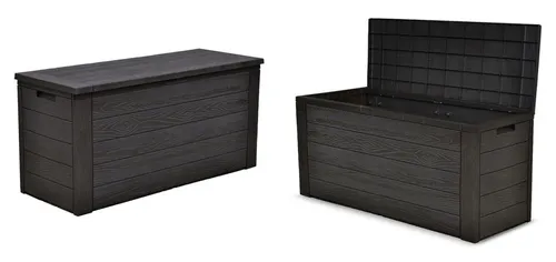 Gartenkissenbox Holzoptik