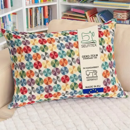 Selfitex Buntes Couchkissen XXL 60x80 cm von Selfitex