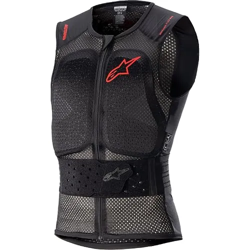 Alpinestars Nucleon Flex Pro Protektorenweste (Black, S) - Schutzweste für Motorradfahrer, bietet hervorragenden Aufprallschutz und hohe Flexibilität für optimalen Komfort.