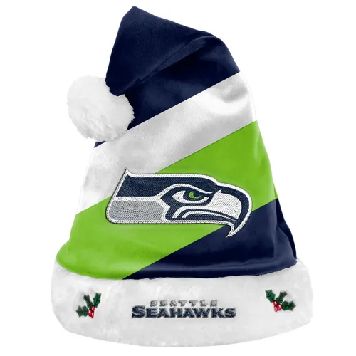 NFL Seattle Seahawks Santa Claus Hat Mütze Weihnachtsmann Christmas Football