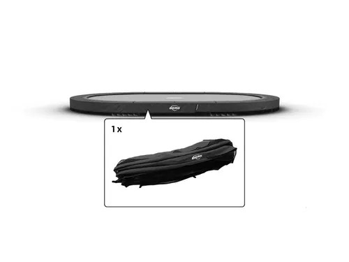 BERG Schutzrand für Grand Champion InGround 470 Trampoline, grau - Trampolin-Zubehör mit unübertroffenem Schutz für dein Grand Champion InGround 470 Trampolin. Robustes 0,4 mm dickes 'knife coated' PVC für langfristige Sicherheit und Freude beim Springen.