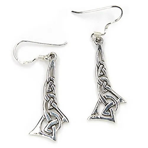 Drachensilber Keltische Ohrringe aus 925 Sterlingsilber in silber von Drachensilber