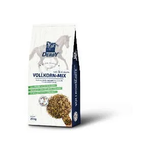 DERBY Basis Mix 25 kg – eiweißarmes Getreidemüsli für Pferde & Ponys