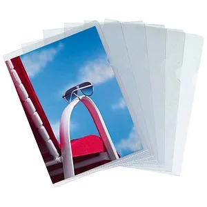 Falken Sichthüllen Economy, 11297348F, transparent, A4, genarbt, 0,08 mm, aus PP, 100 Stück