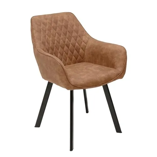 riess-ambiente Polsterstuhl PALERMO vintage hellbraun