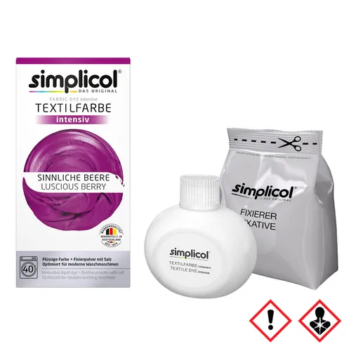 Simplicol Textilfarbe intensiv all in 1 Flüssig in Sinnliche Beere