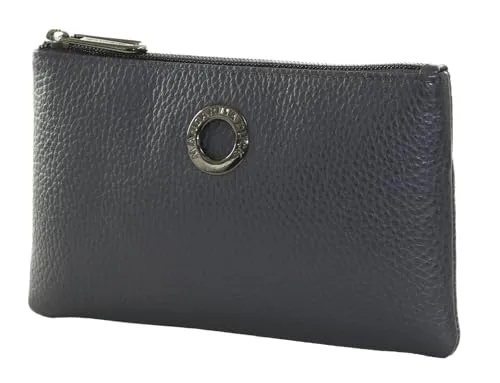 Mandarina Duck Damen Mellow Leather Beutel, Dress Blue - Umhängetaschen aus italienischem texturiertem Leder mit Kreditkartenfächern und sicherem Reißverschluss für einen lässigen Look.