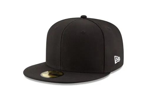 New Era Fitted Cap 59Fifty ESSENTIAL in schwarz von New Era