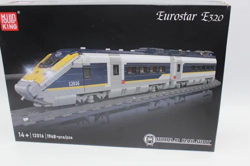 Mould King Eurostar E320 Hochgeschwindigkeitszug 12016 – Motorisiertes Modell mit Fernsteuerung - Erlebe den Mould King Eurostar E320: motorisiertes Modell mit Smartphone-Steuerung, hochwertigem Kunststoff und 1948 Teilen. Perfekt für Klemmbausteinfans und kreative Bauprojekte.