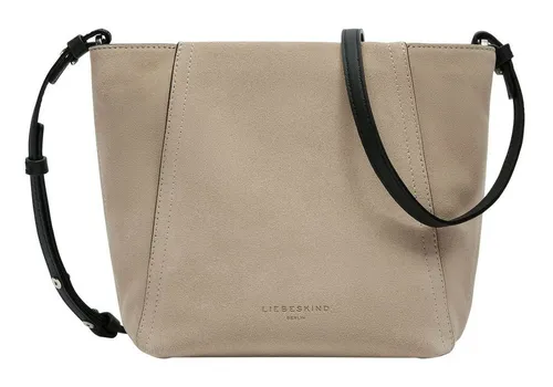 Liebeskind Berlin CHUDY SUEDE Hobo S, stone S - Damen-Schultertaschen mit weichem Veloursleder, elegantem Design und abnehmbarem Schultergurt für vielseitige Tragemöglichkeiten. Ideal für den Alltag!