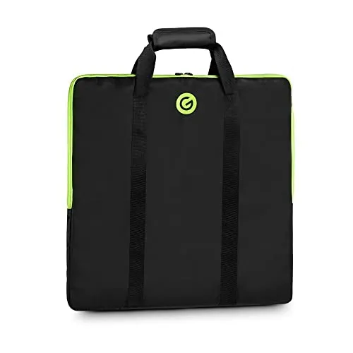 Gravity BG PD 1 - Transporttasche für Bodenplatte - Zubehör für Lautsprecher, robuste 1680D-Ballistik-Nylon-Tasche mit 5 mm Polsterung und Klarsichtfenster für Etiketten, ideal für sicheren Transport von 600 x 600 mm Bodenplatten.