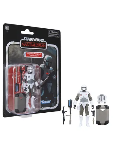 Star Wars The Mandalorian Imperial Armored Commando Figur 9,5cm - Spielfigur im Maßstab 9,5 cm, inspiriert von Star Wars: The Mandalorian, mit Premium-Details und Zubehör – ein Muss für jede Fankollektion!