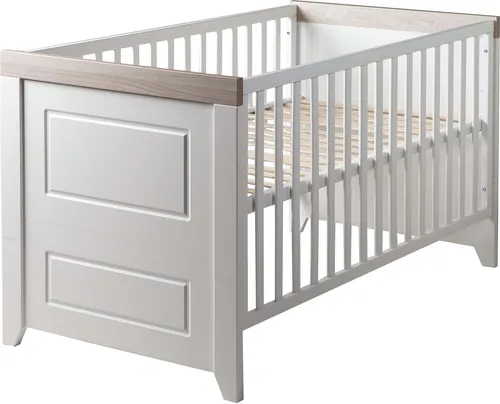 roba® Babybett Felicia - Höhenverstellbar und umbaubar zum Juniorbett - Modernes Kombi-Kinderbett in Weiß, höhenverstellbar und umbaubar, ideal für lange Nutzungsdauer. Einfache Selbstmontage inklusive Aufbauanleitung.