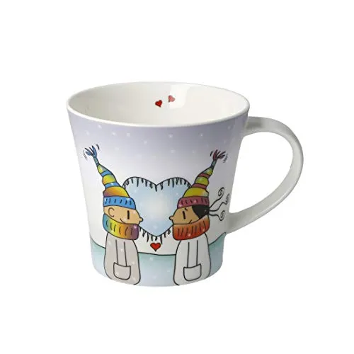 DER KLEINE YOGI: Kaffee-/Teetasse - Herz erwärmt - NEU in weiß von Der kleine Yogi