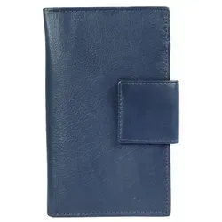Akzent Damen Geldbörse aus Echtleder. Format 16 x 10 cm. - Blau