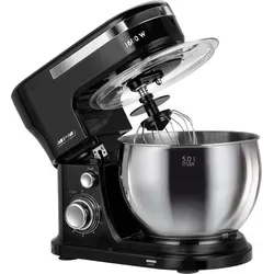 MPM MRK-21 Küchenmaschine 1600W - Universalküchenmaschine mit 5L Edelstahlbehälter und 6 Geschwindigkeiten für perfekte Ergebnisse. Ideal für Teig und leichte Massen dank planetarischem Rührsystem.