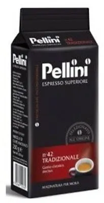 Espresso Superiore Gusto N 42 Tradizionale - Pellini 250g - Gemahlener Kaffee, intensiv im Geschmack und perfekt für ein authentisches Espresso-Erlebnis.